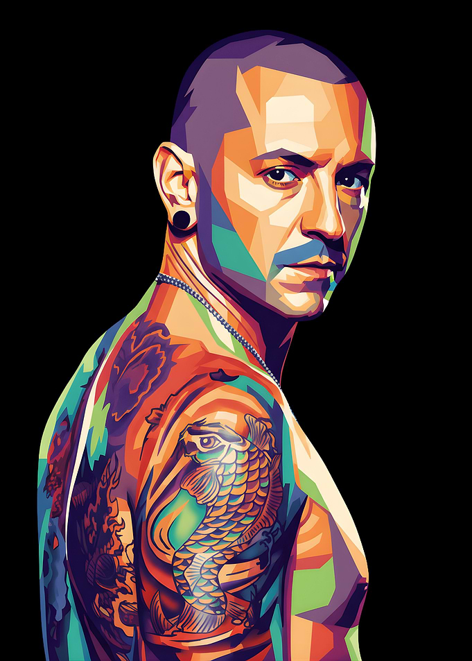 Chester Bennington Pop Art Portrait