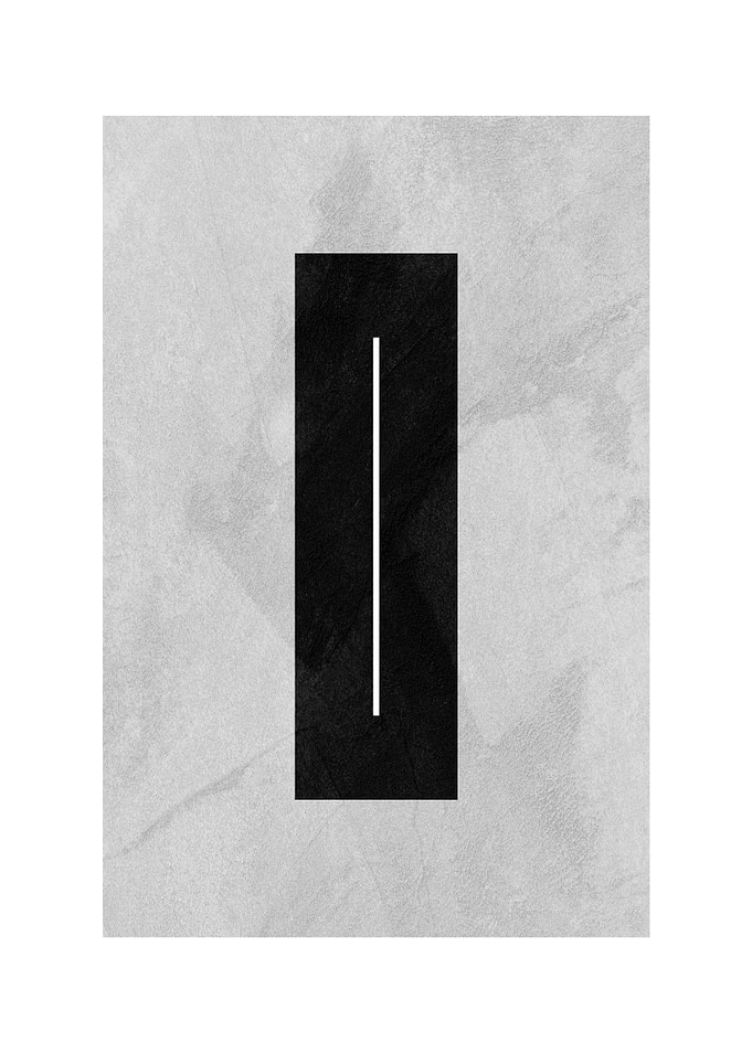 Minimalist Black and White Abstract Art