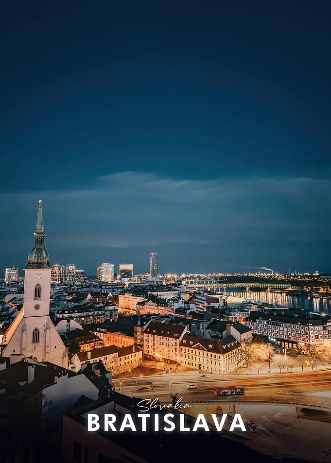 Bratislava Cityscape at Dusk