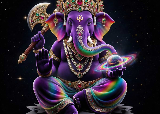 Cosmic Universe Lord Ganesha