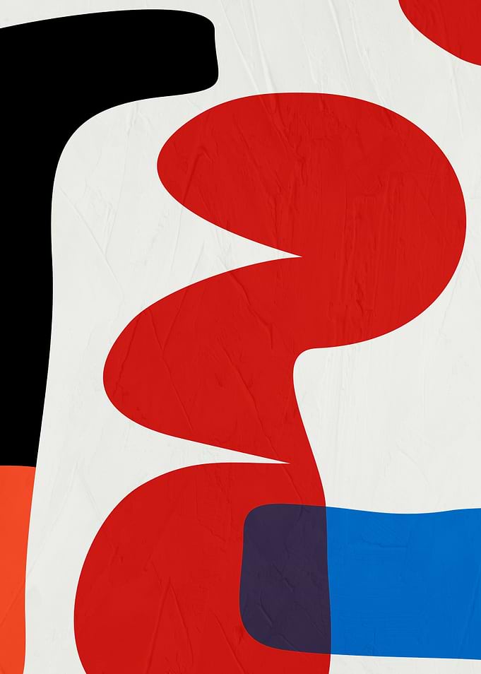 Abstract Shapes with Textured Background
