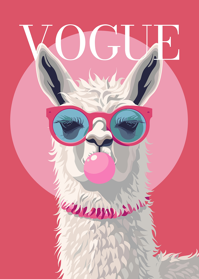 Llama Vogue Cover