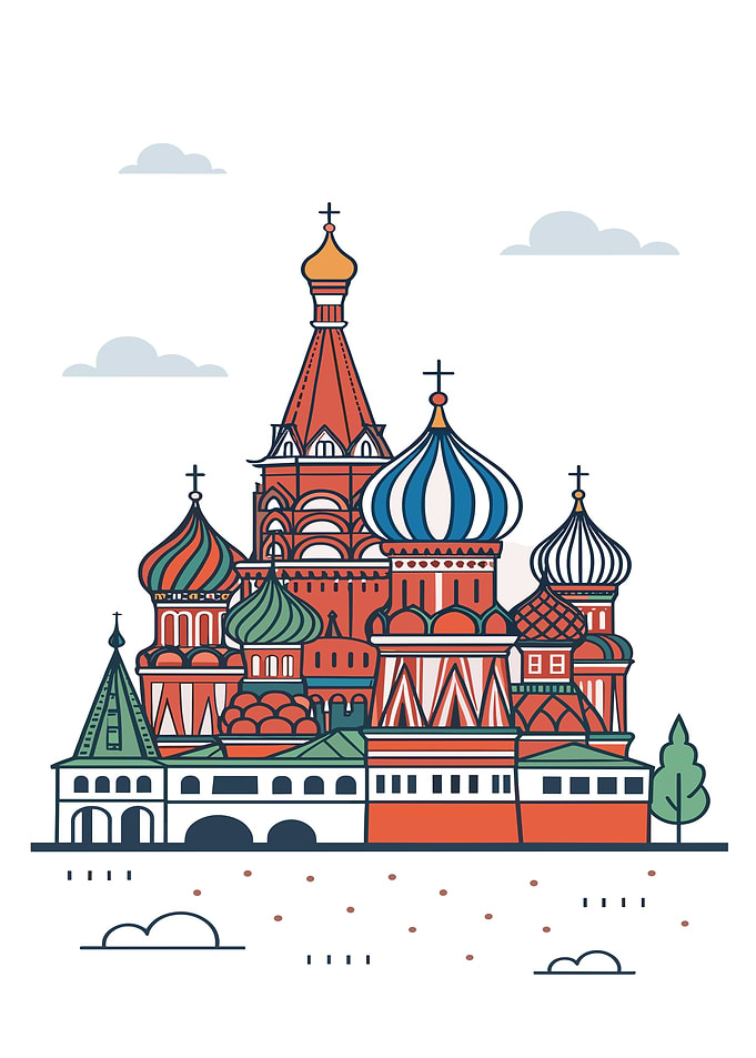 St. Basil's Cathedral Illustration
