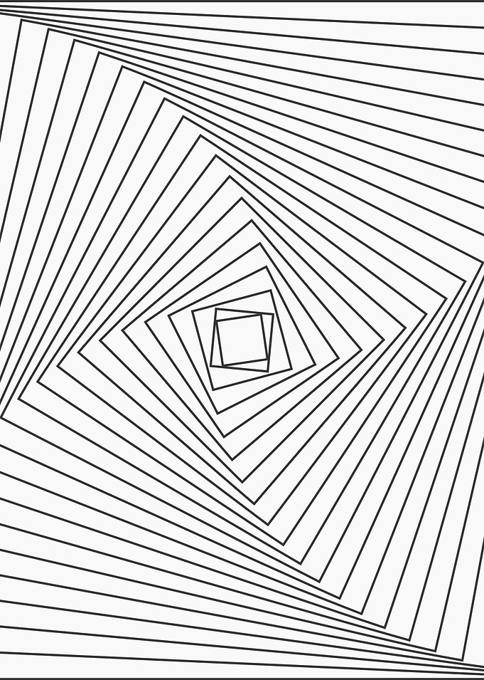 Abstract Geometric Optical Illusion