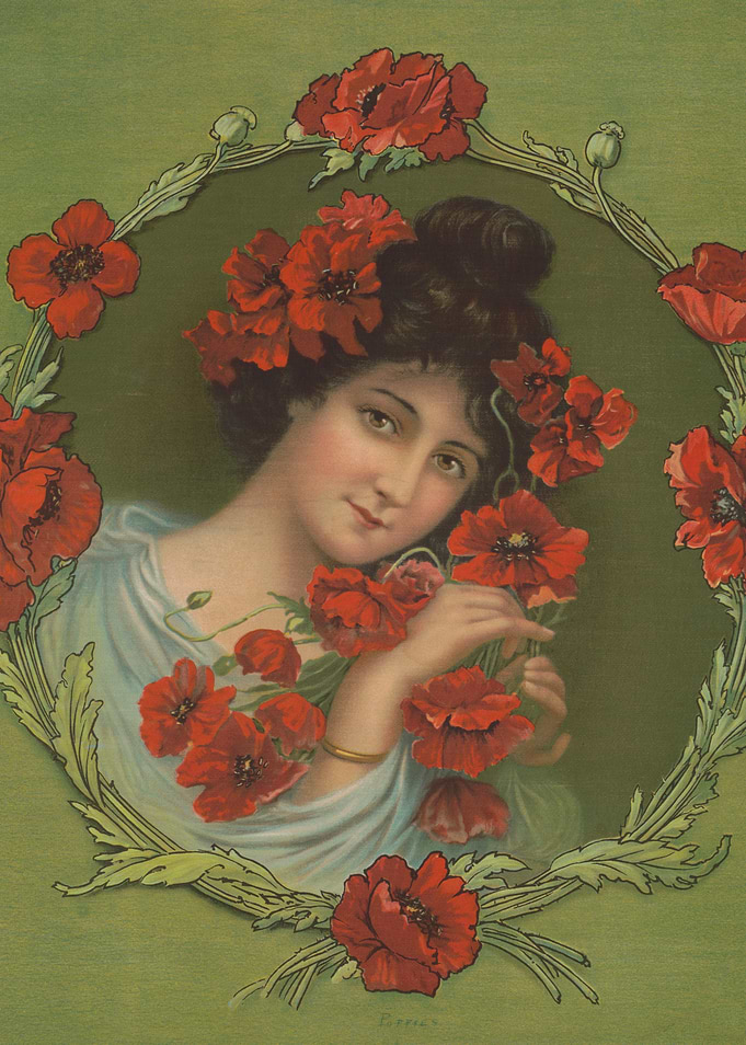 Woman with Poppies