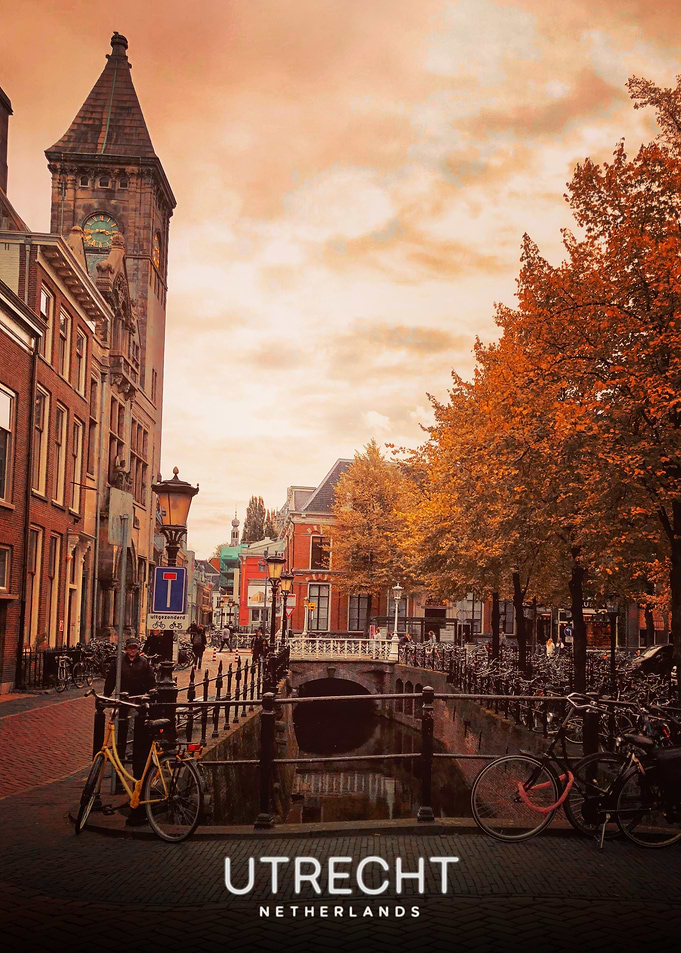 Utrecht Canal in Autumn