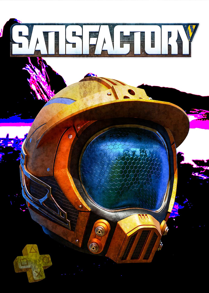 Satisfactory Game Helmet and PS Symbols