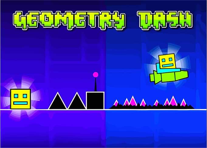 Geometry Dash Game Art