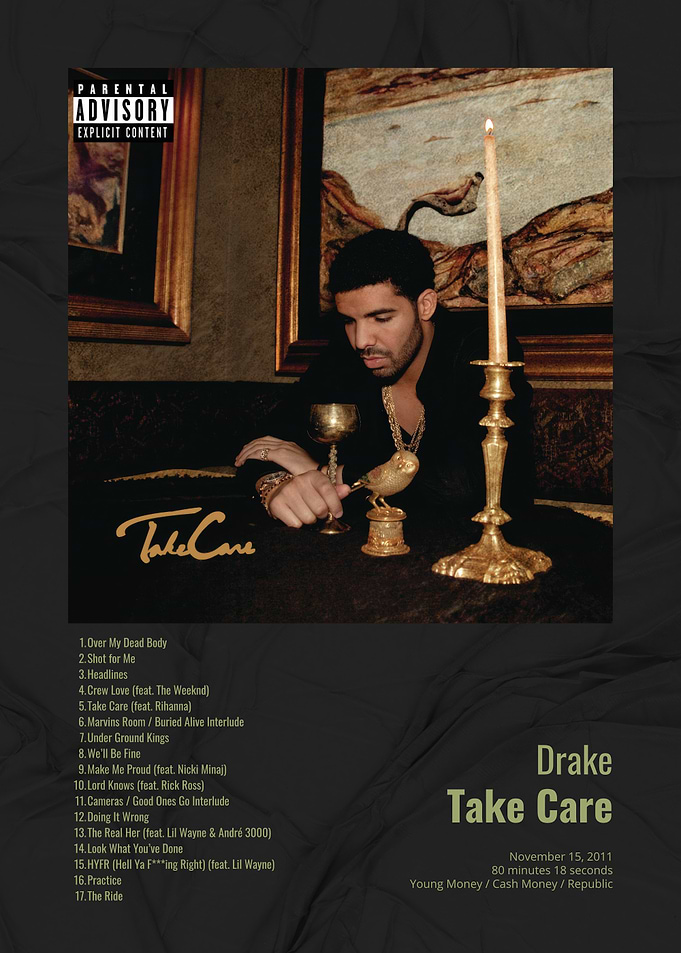 Drake Take Care Album Cover