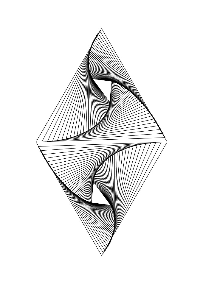 Geometric Abstract Line Art