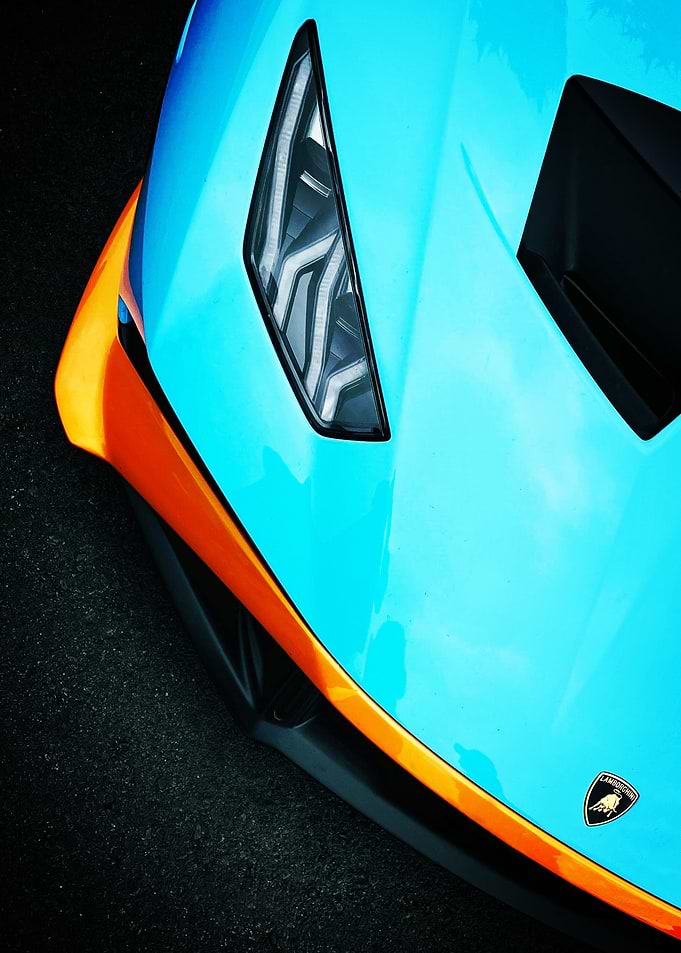 Close-up Lamborghini Poster
