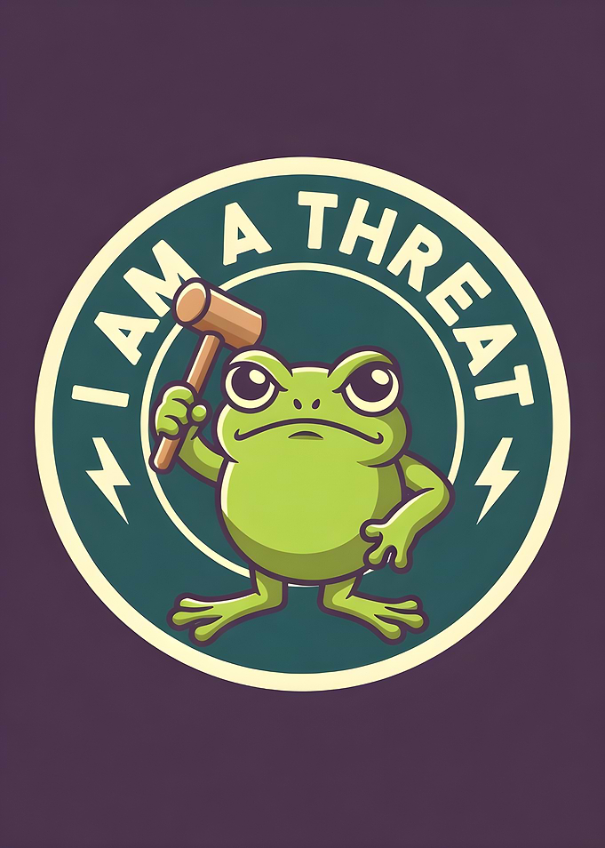 Frog Holding a Mallet