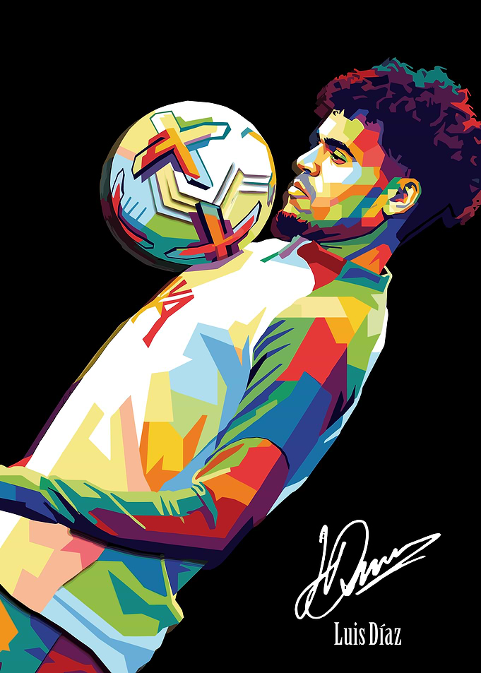 Luis Diaz Pop Art Portrait
