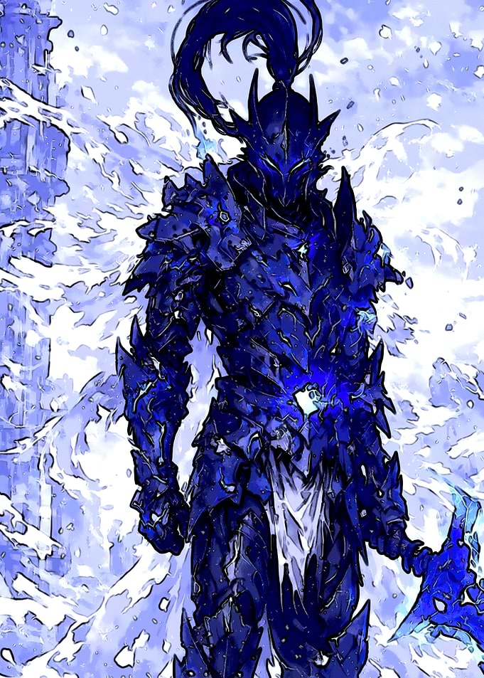 Dark Knight with Blue Energy