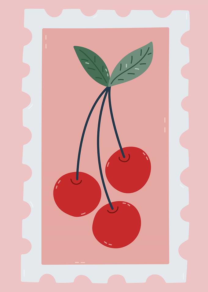 Cute Cherry Stamp