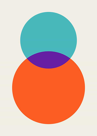 Abstract Overlapping Circles