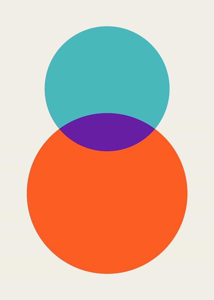 Abstract Overlapping Circles