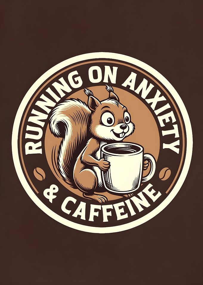 Squirrel Running on Anxiety and Caffeine