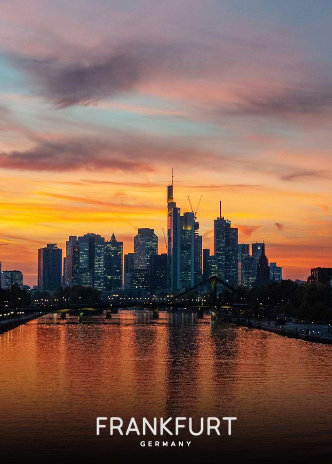 Frankfurt Skyline at Sunset
