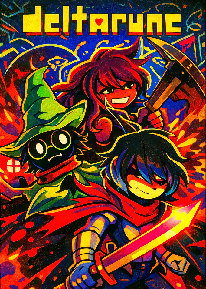 Deltarune Characters with Weapons