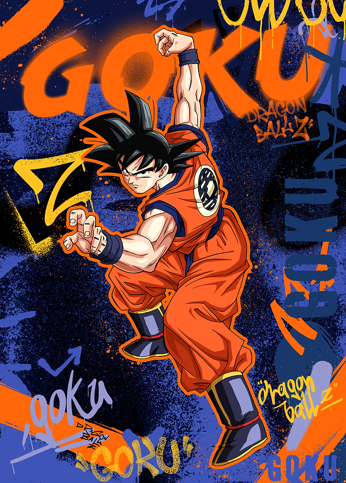 Son Goku Graffiti