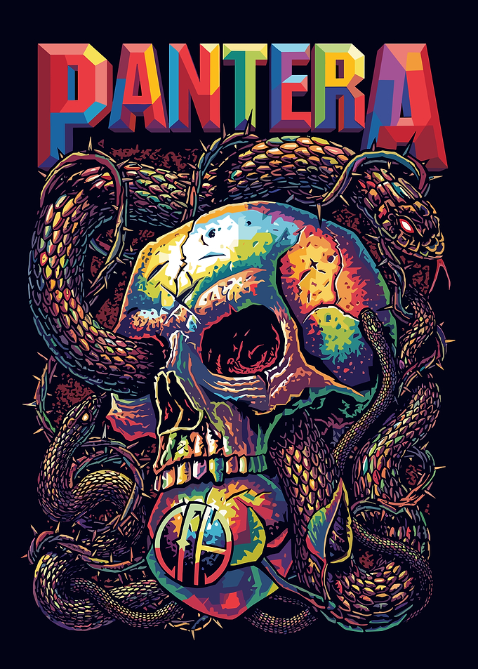 Pantera Skull and Snakes