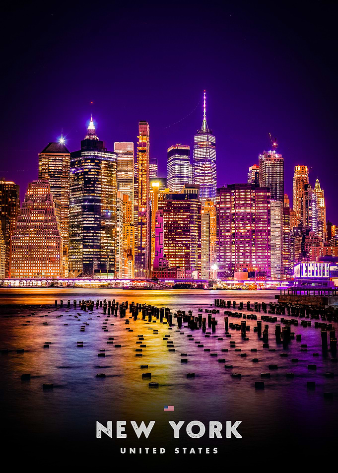 New York City Skyline at Night
