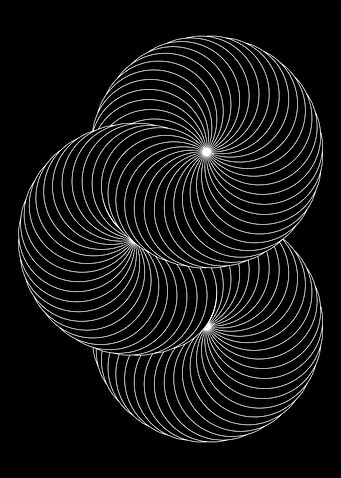 Abstract Swirling Geometric Pattern