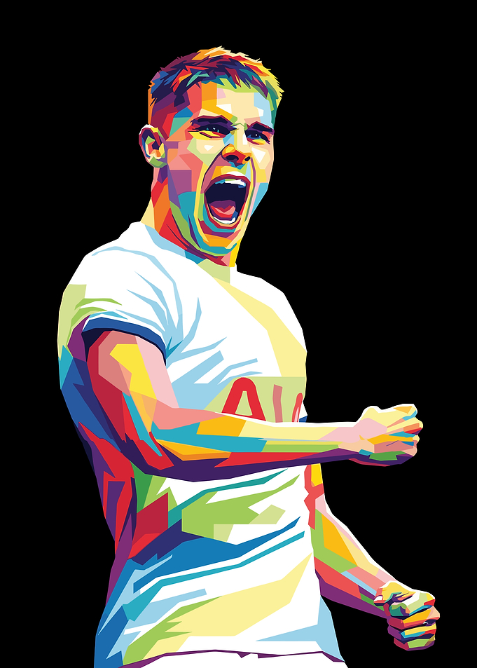 Micky Van de Ven Celebrating