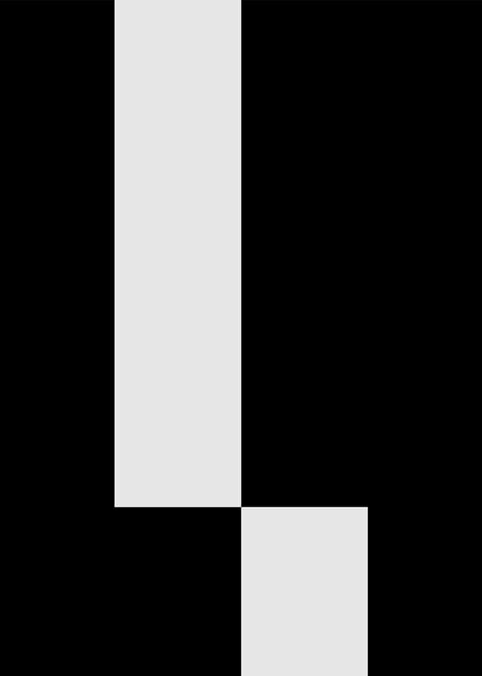 Abstract Black and White Geometric Shapes