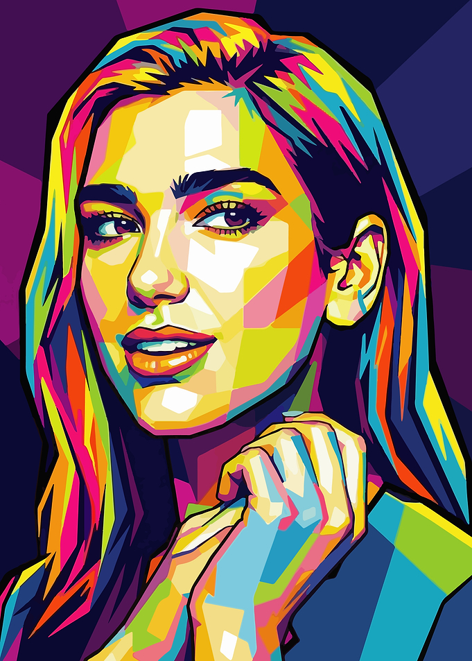 Colorful Pop Art Portrait