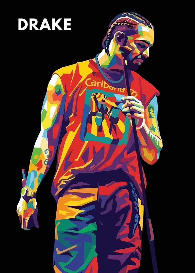 Drake Pop Art Portrait