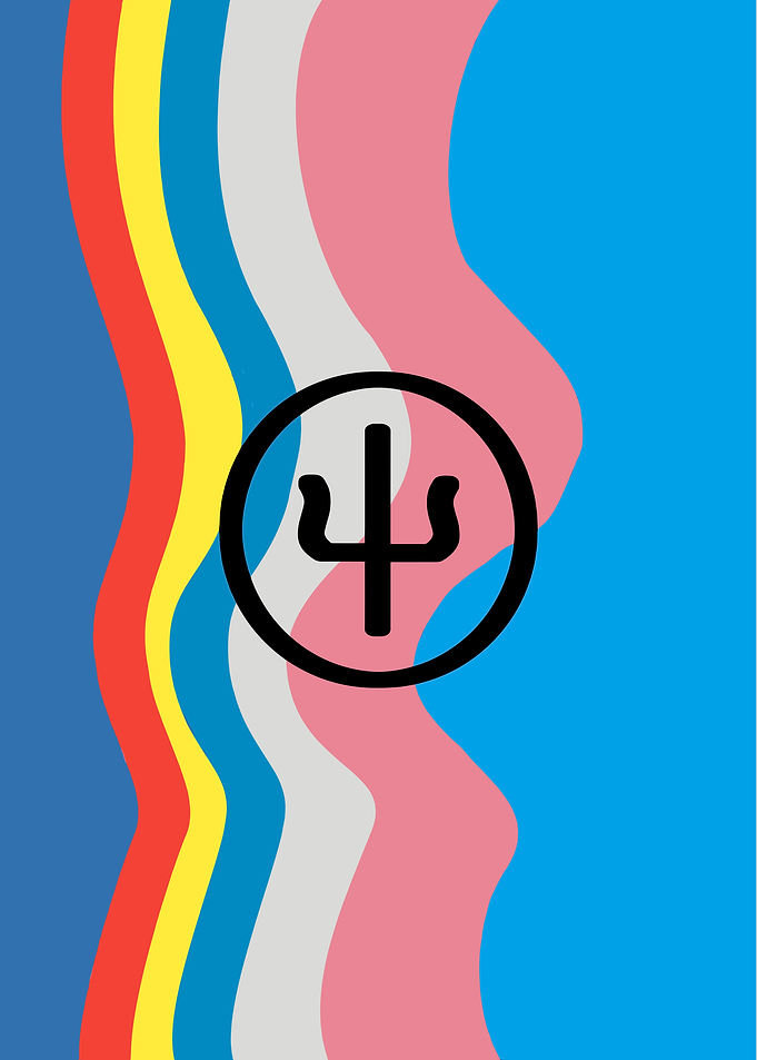 Transgender Pride Flag with Symbol Twenty One Pilot