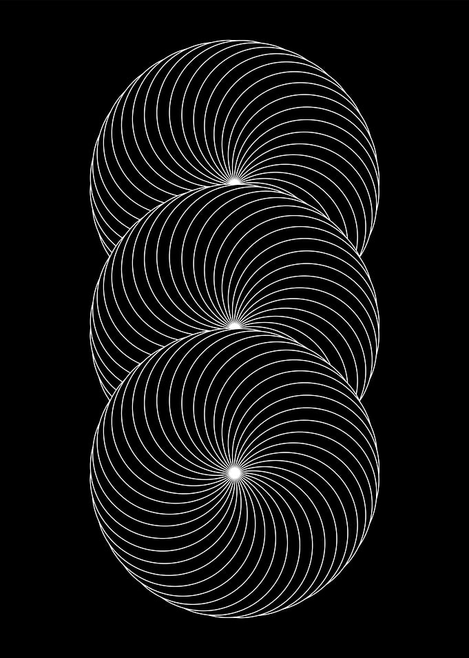 Abstract Swirling Circles