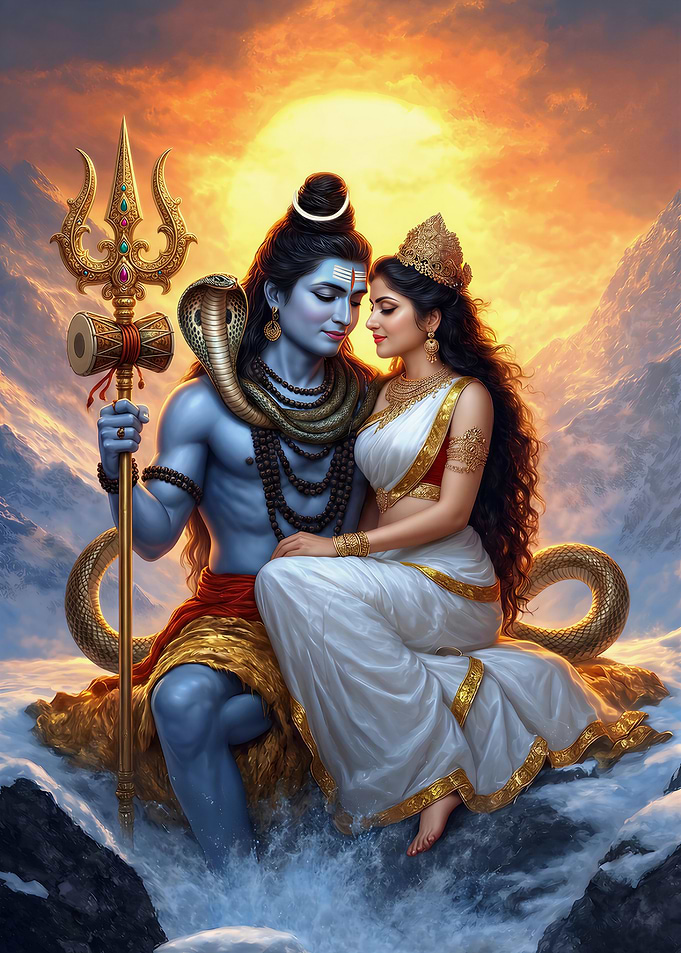 Lord Shiva and Goddess Parvati