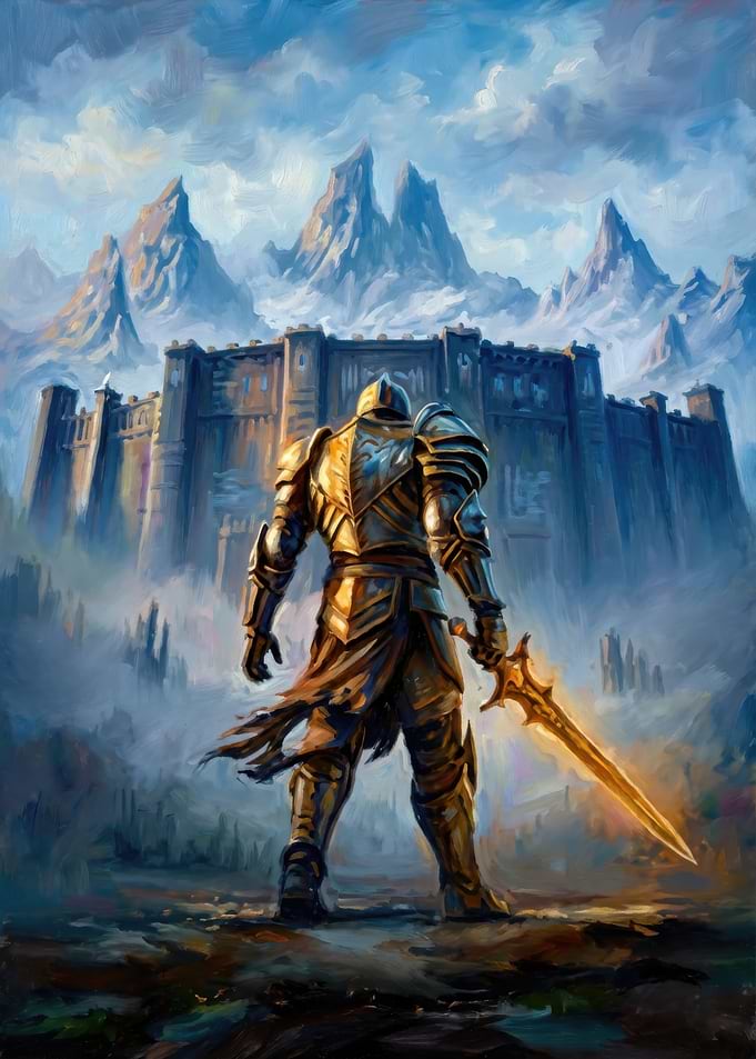 Knight Before Castle
