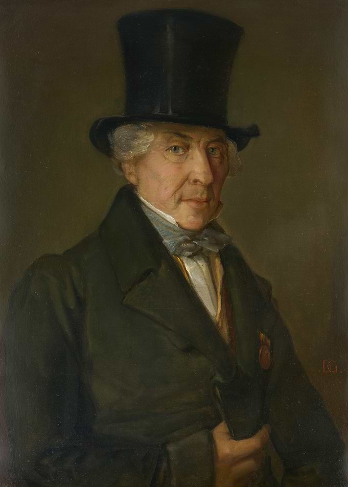 Portrait of an Elderly Man in a Top Hat