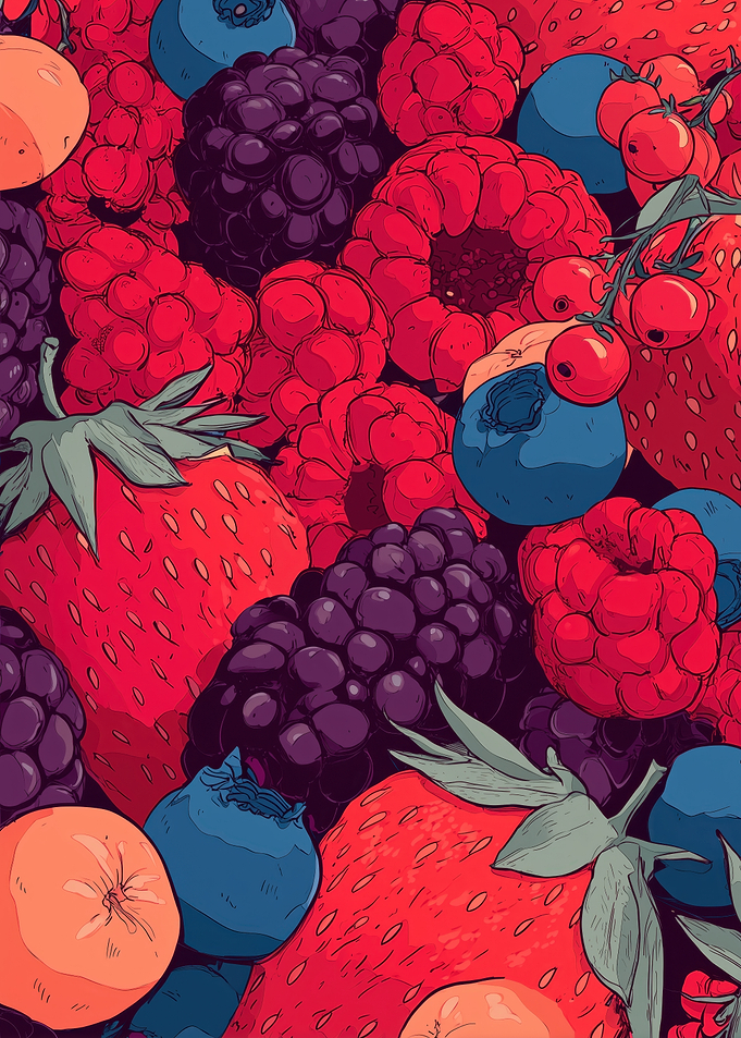 Vibrant Assortment of Fresh Berries