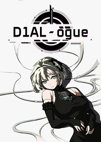 Girl with 'D1AL - ōgue' Text