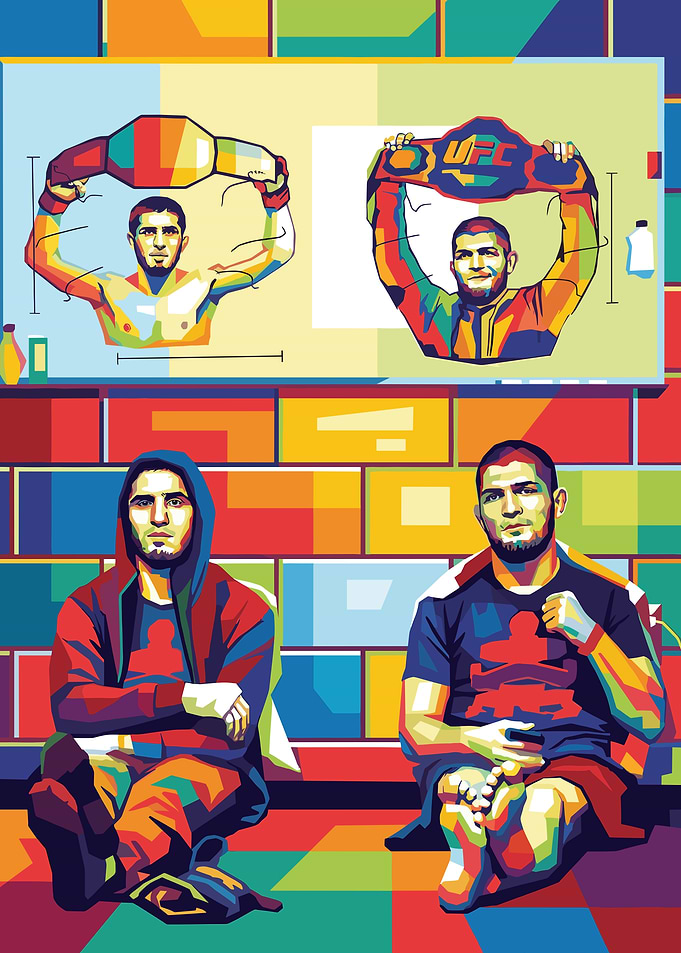 Khabib Nurmagomedov Pop Art