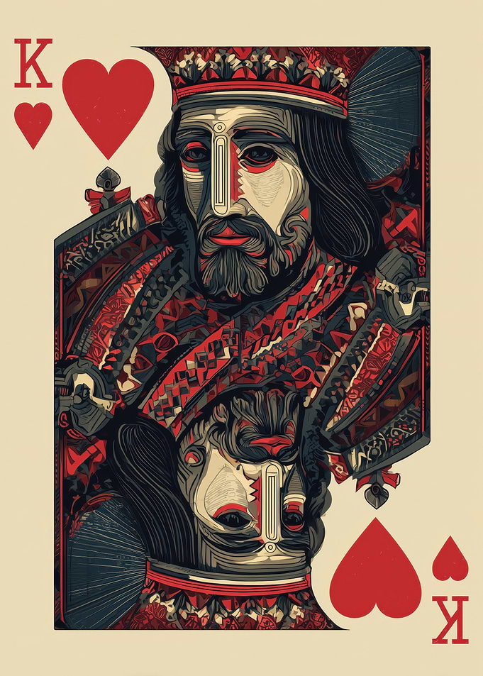 King of Hearts Playing Card