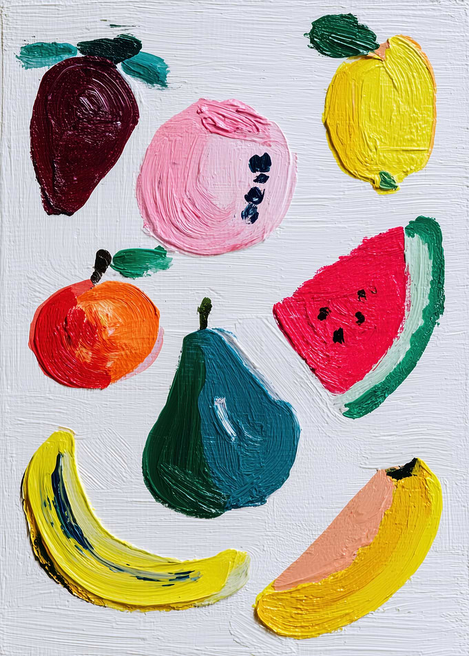 Vibrant Fruit Painting