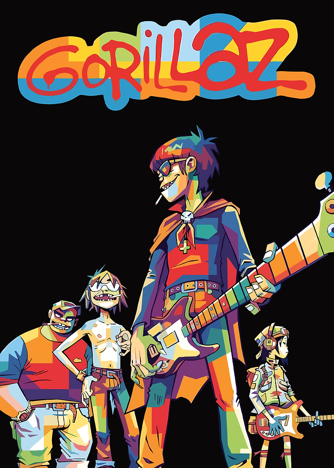 Gorillaz Band Pop Art