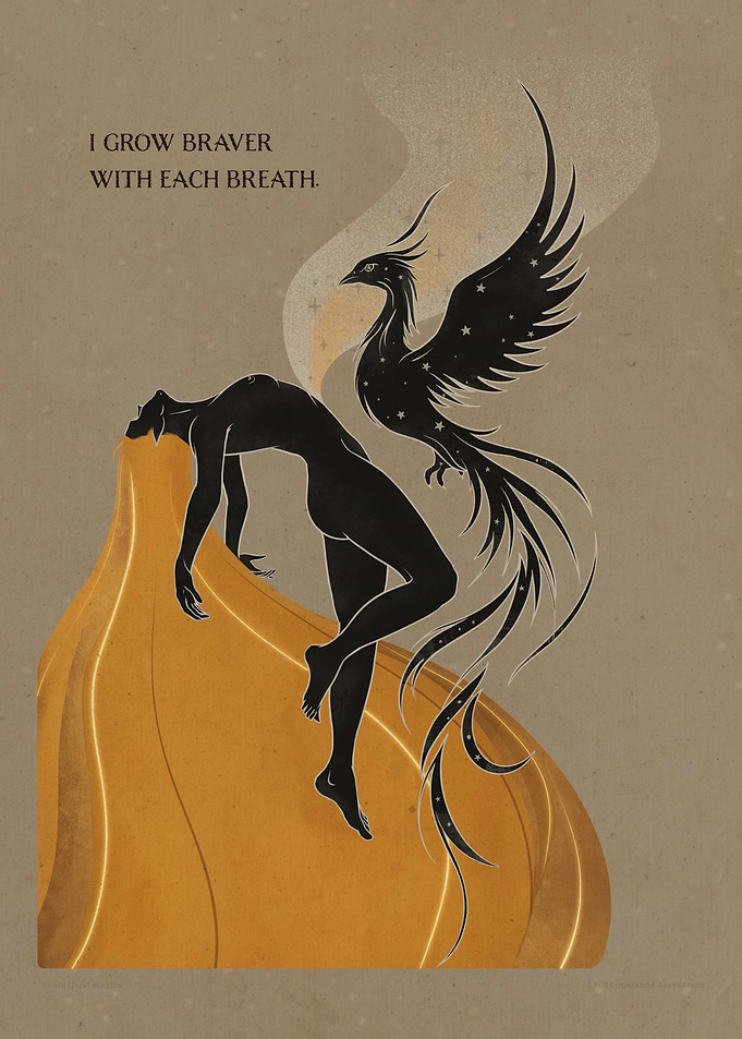 Solar Plexus Chakra Poster | Spiritual Wall Art | Healing Energy Artwork