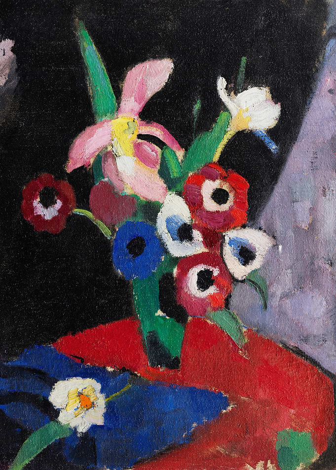 Vibrant Floral Still Life Painting