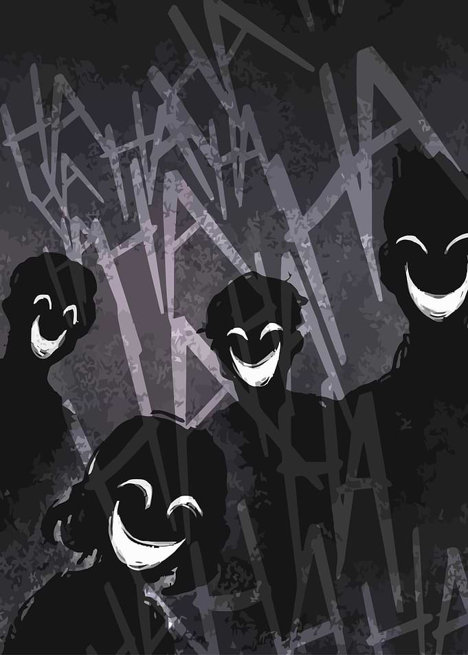 Creepy Laughing Silhouettes