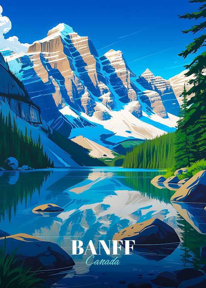 Banff Canada Mountain Lake