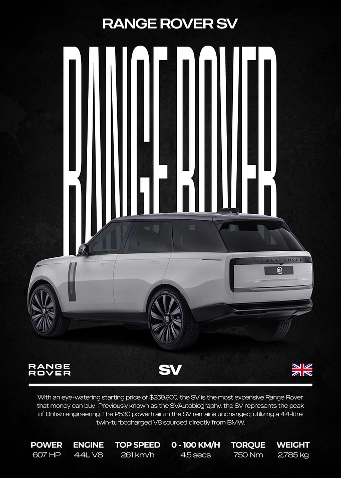 Range Rover SV Poster