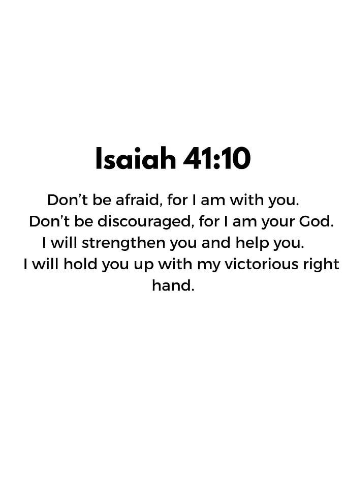 Isaiah 41:10 Bible Verse