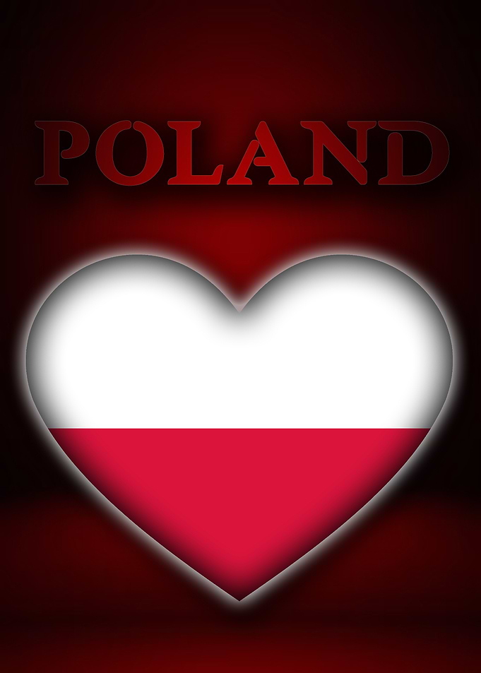 Poland Heart Flag